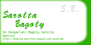 sarolta bagoly business card